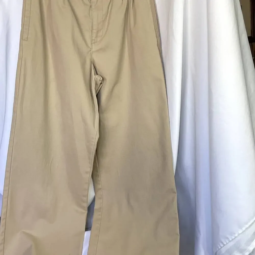 SKU 1495 Old Navy Teen Size 18 Pleated Pants Jeans Tan